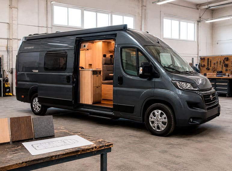 Configuración personalizada de una camper